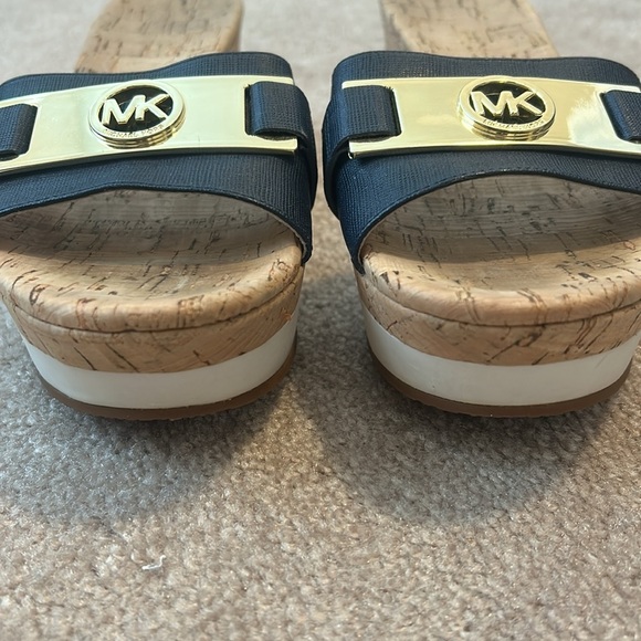 MICHAEL Michael Kors Navy Warren Platform Wedge Sandals, Size 7.5 - Picture 9 of 10